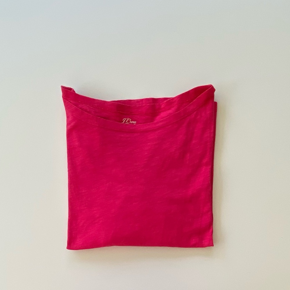 J. Crew Slub Tee, Cotton Three-Quarter Sleeve T-Shirt, Sz L - Picture 5 of 5